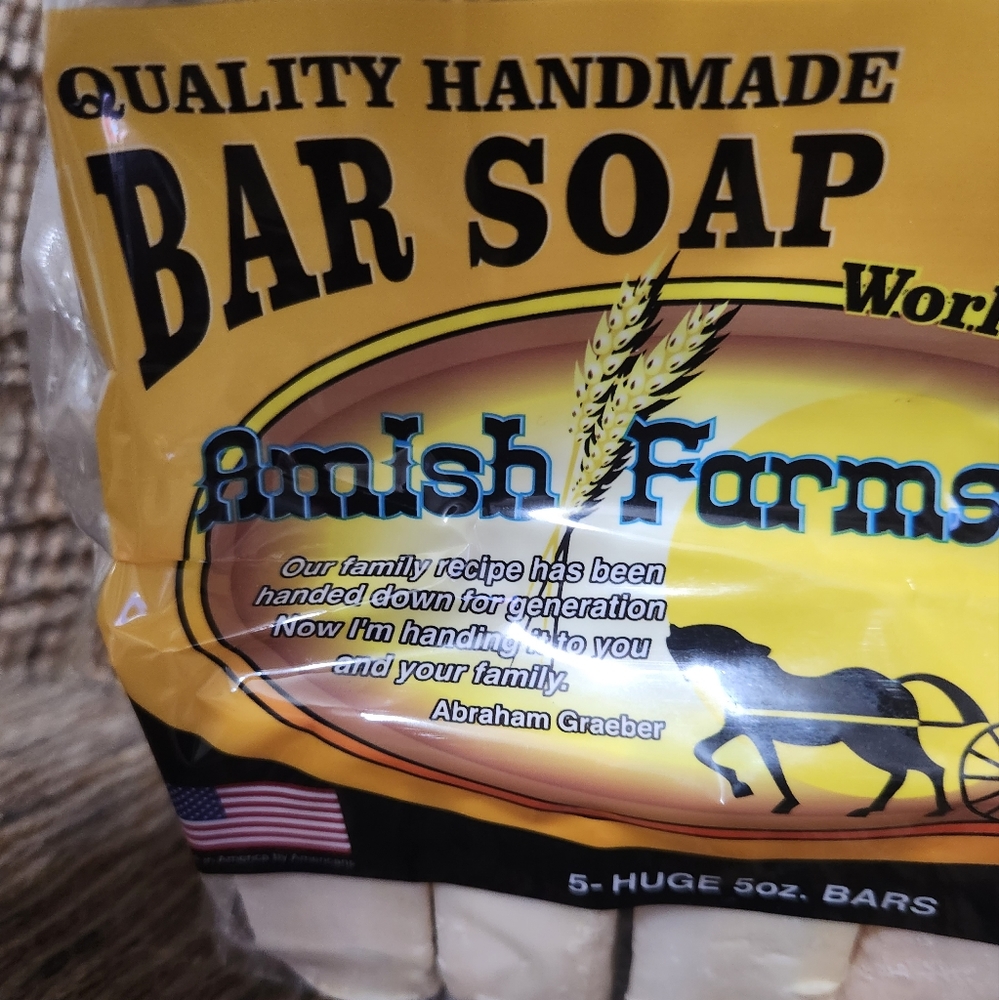 Amish Farms Soap 5 Huge Bars 5oz each Made in USA In Stock now - Picture 5 of 5